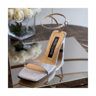 Sergio Rossi  2019 Ladies Gliiter Leather Sandal- 세르지오 로시 여성 글리터 레더 샌들 Ser003x.Size(225 