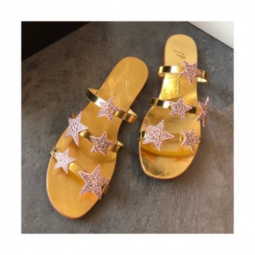 Giuseppe Zanoti 2019 Ladies Swarovski Star Patent Slipper - 쥬세페자노티 여성 스와로브스키 스타 페이던트 슬리퍼 Giu0025x.Size(225 