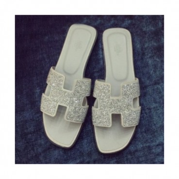 Hermes 2019 Womens Classic Oasis Glitter Leather Sandal - 에르메스 여성 클래식 오아시스 글리터 레더 샌들 Her0268x.Size(220 