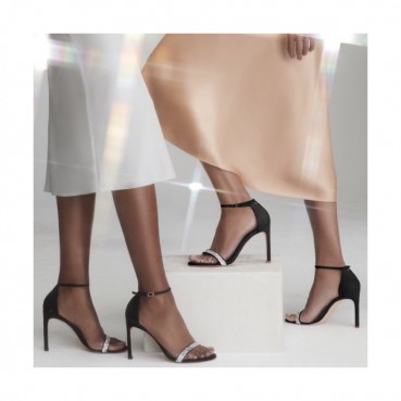 Stuart Weitzman 2019 Womens Suede Glitter Strap Sandal - 슈트어트 와이츠먼 여성 스웨이드 글리터 스트랩 샌달 Stu001x.Size(225 
