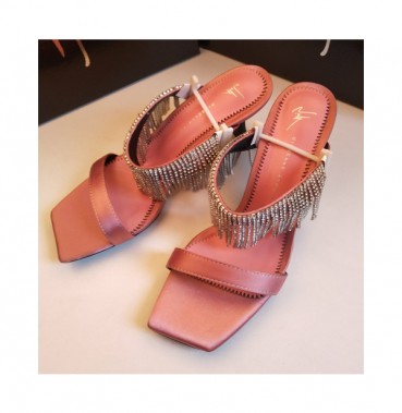 Giuseppe Zanoti 2019 Ladies Juwel Silk Middle-heel Sandal 