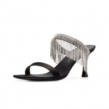 Giuseppe Zanoti 2019 Ladies Juwel Silk Middle-heel Sandal 