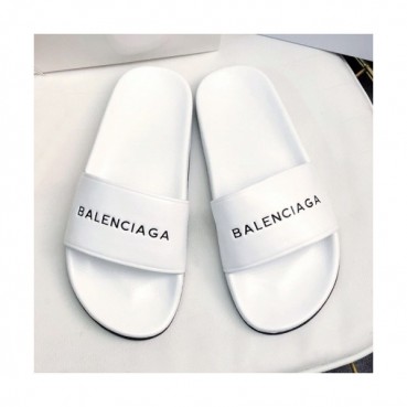 Balenciaga 2019 Mm/Wm Logo Leather Slipper - 발렌시아가 남자 로고 레더 샌들 Bal0153x.Size(225 