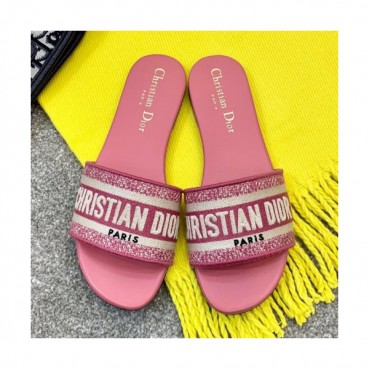 Christian Dior 2019 Womens Logo Jacquard Slipper - 크리스챤 디올 여성 로고 자카드 슬리퍼 Dio0168x.Size (225 