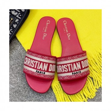 Christian Dior 2019 Womens Logo Jacquard Slipper - 크리스챤 디올 여성 로고 자카드 슬리퍼 Dio0167x.Size (225 
