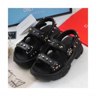 Gucci 2019 Ladies Stud Strap Lamskin Sandal - 구찌 여성 스터드 스트랩 램스킨 샌달 Guc0980x.Size(225 