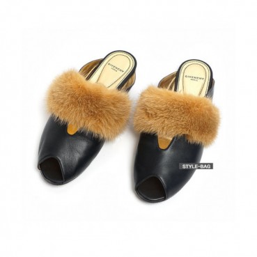 Givenchy 2019 Women's Lambskin Open-to Slipper 