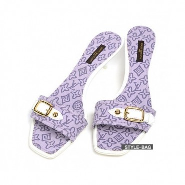 Louis Vuitton 2019 Womens Initial Pattern Fabric Slipper - 루이비통 여성 타히티 엔느 슬리퍼 Lou0917x.Size(225 