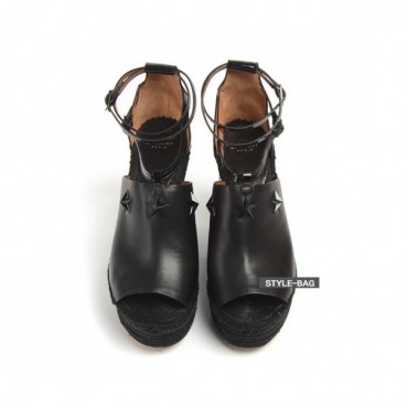 Givenchy 2019 Women's Star Wedge Leather  Sandals - 지방시 여성 스타 웨지 레더 샌들 Giv0114x.Size(225 