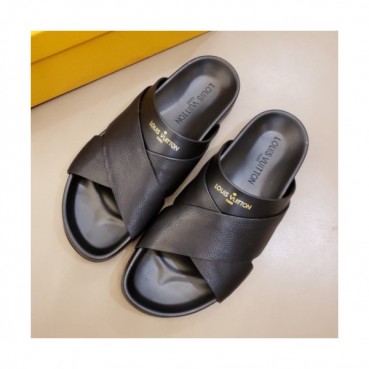 Louis Vuitton 2019 Mens Cajual Leather Slipper - 루이비통 남성 캐쥬얼 레더 슬리퍼 Lou0907x.Size(240 
