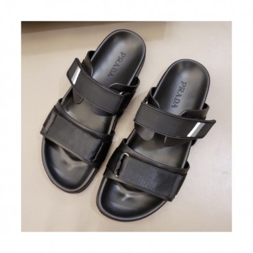 Prada 2019 Mens Velcro Strap Slipper - 프라다 남성 벨크로 스트랩 슬리퍼 Pra0519x.Size(240 