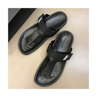 Prada 2019 Mens Velcro Strap Slipper - 프라다 남성 벨크로 스트랩 슬리퍼 Pra0516x.Size(240 