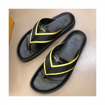 Louis Vuitton 2019 Mens Cajual Leather Flip-flap 