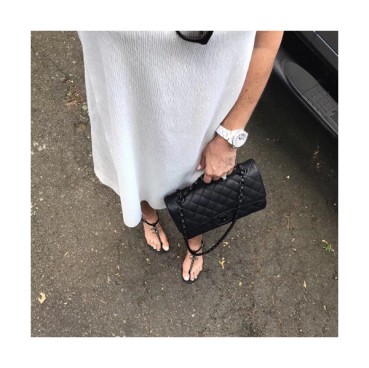 Chanel  2019 Ladies CC Logo Strap Fliip-flap  Sandals 