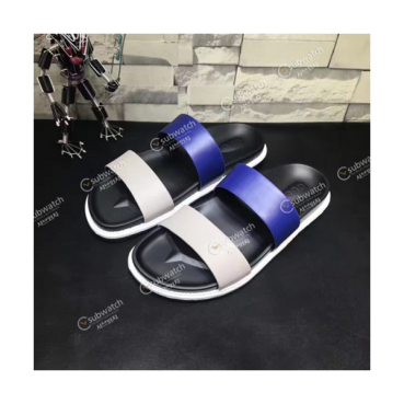 [구찌] 블루+화이트 남성용 슬리퍼 gu0023x - Gucci Blue+White Mens Slippers