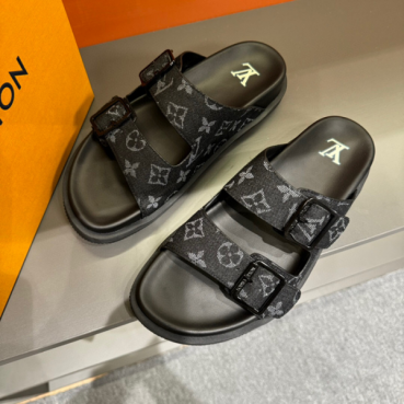 루이비통 남성 탭 슬리퍼 - Louis vuitton Mens Tap Slippers 
