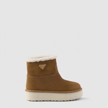 프라다 여성 스웨이드 부티 - Prada Womens Suede Booties 