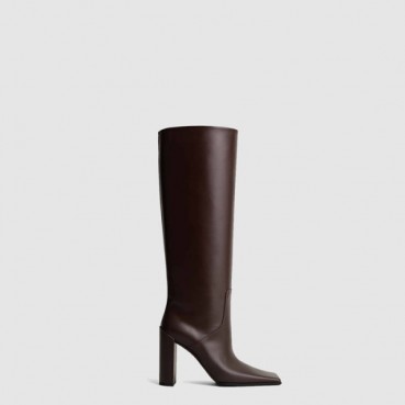 알라이아 여성 스퀘어 니 부츠 - Alaia Womens Square Knee Boots 
