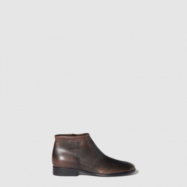 미우미우 여성 퓨메 가죽 부티 - Miumiu Womens Fume Leather Booties 