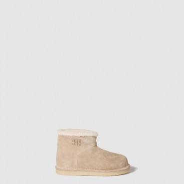 미우미우 여성 스웨이드 시어링 부티 - Miumiu Womens Suede and Shearling Booties 
