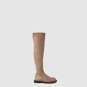 브루넬로쿠치넬리 여성 하이 스웨이드 부츠 - Brunello Cucinelli Womens High Suede Boots 