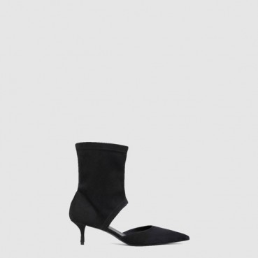 알라이아 여성 스트레치 스웨이드 로우 부츠 - Alaia Stretch Suede Low Boots 