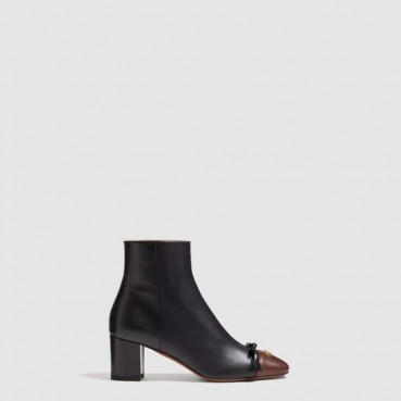발렌티노 여성 발레 뒤 루아 키드스킨 레더 앵클 부츠 - Valentino Ballet du Roi Kidskin Leather Ankle Boots 