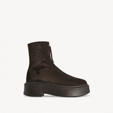 더 로우 여성 지퍼 앵클 부츠 - The Row Womens Zipped Leather Boots 