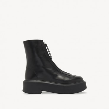 더 로우 여성 지퍼 앵클 부츠 - The Row Womens Zipped Leather Boots 
