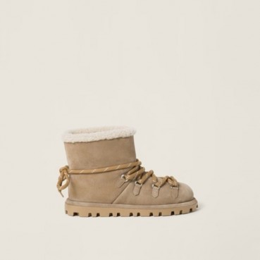 미우미우 여성 스웨이드 부티 - Miumiu Womens Suede Booties 