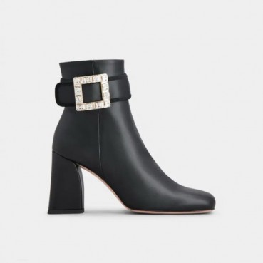 로저비비에 여성 첼시 비브 버클 부츠 - Roger Vivier Womens Black Boots 