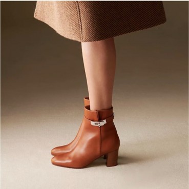 에르메스 여성 네오 앵클 부츠 - Hermes Womens Gold Boots 