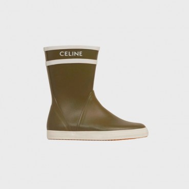 셀린느 여성 플랫 하프 레인부츠 카키 【매장100만원대】 - Celine Womens Khaki Rain Boots 