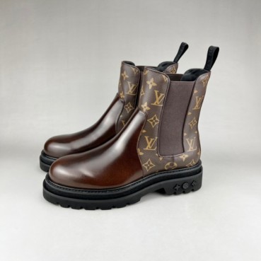 루이비통 남성 모노그램 브라운 부츠 - Mens Brown Boots 