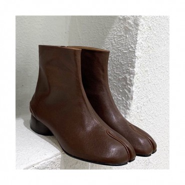 Maison Margiela 2021 Women's Leather Ankle Boots - 메종 마르지엘라 2021 여성용 레더 앵글부츠,Size(225