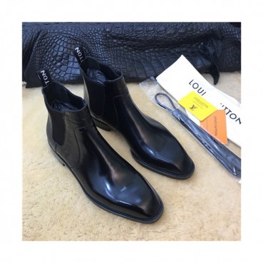 Louis Vuitton 2020 Men's Leather Ankle Boots - 루이비통 2020 남성용 레더 앵글부츠,Size(240