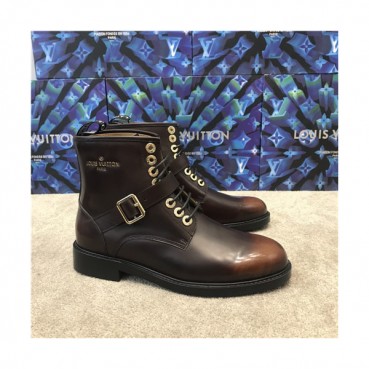 Louis Vuitton 2020 Men's Leather Ankle Boots - 루이비통 2020 남성용 레더 앵글부츠,Size(240