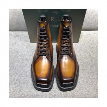 Berluti 2020 Men's Leather Ankle Boots - 벨루티 2020 남성용 레더 앵글부츠,Size(240