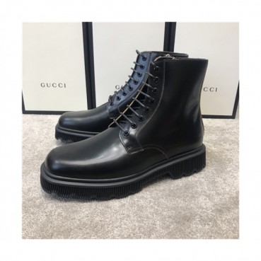 Gucci 2020 Men's Leather Ankle Boots - 구찌 2020 남성용 레더 앵글부츠,Size(240