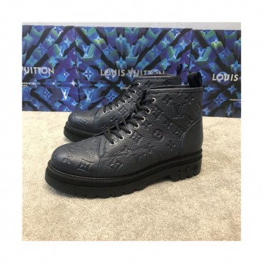 Louis Vuitton 2020 Men's Leather Ankle Boots - 루이비통 2020 남성용 레더 앵글부츠,Size(240