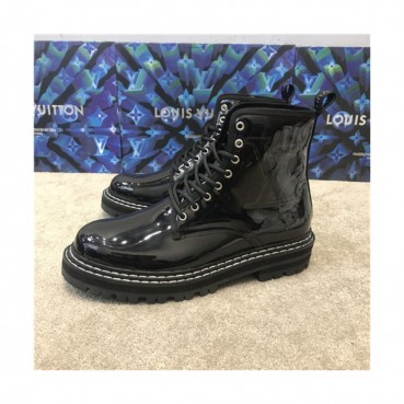 Louis Vuitton 2020 Men's Leather Ankle Boots - 루이비통 2020 남성용 레더 앵글부츠,Size(240