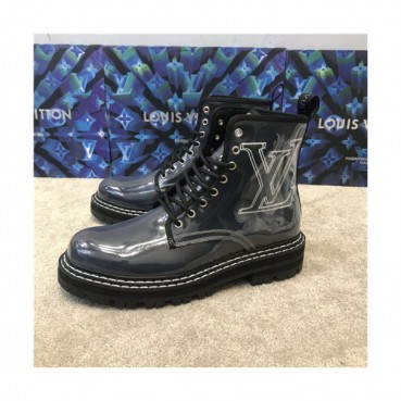 Louis Vuitton 2020 Men's Leather Ankle Boots - 루이비통 2020 남성용 레더 앵글부츠,Size(240