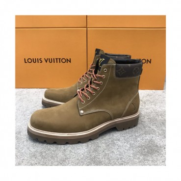 Louis Vuitton 2020 Men's Leather Ankle Boots - 루이비통 2020 남성용 레더 앵글부츠,Size(240