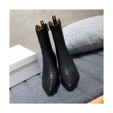 Dior 2020 Women's Leather Ankle Boots - 디올 2020 여성용 레더 앵글부츠,Size(225