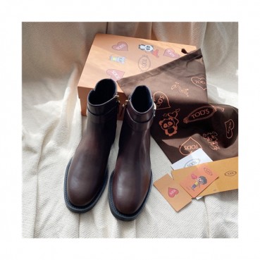 Tod's 2020 Women's Leather Ankle Boots - 토즈 2020 여성용 레더 앵글부츠,Size(225
