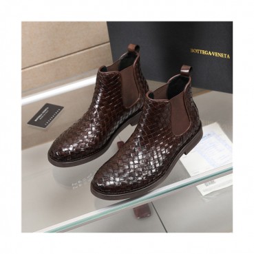 Bottega Veneta 2020 Men's Leather Ankle Boots - 보테가 베네타 2020 남성용 레더 앵글부츠,Size(240