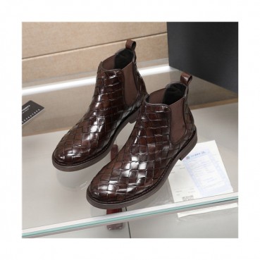 Bottega Veneta 2020 Men's Leather Ankle Boots - 보테가 베네타 2020 남성용 레더 앵글부츠,Size(240