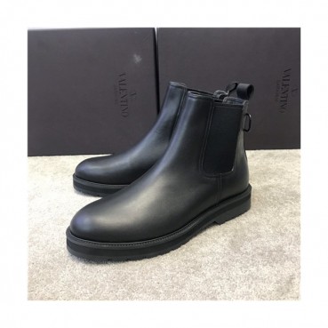 Valentino 2020 Men's Leather Ankle Boots - 발렌티노 2020 남성용 레더 앵글 부츠,Size(240