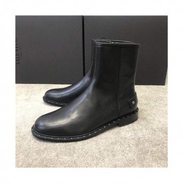Valentino 2020 Men's Leather Ankle Boots - 발렌티노 2020 남성용 레더 앵글 부츠,Size(240