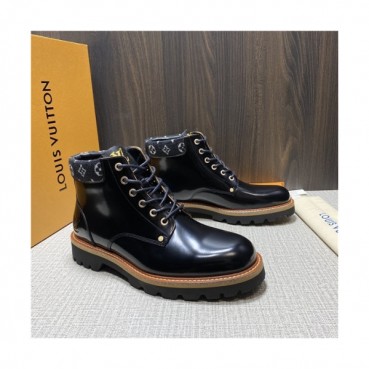 Louis Vuitton 2020 Men's Leather Ankle Boots - 루이비통 2020 남성용 레더 앵글부츠,Size(240